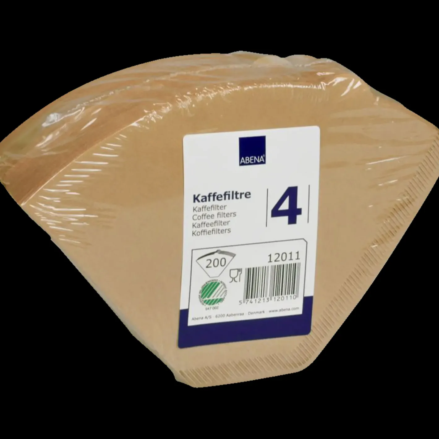 Abena kaffefilter 1x4 ubleget 200 stk* Rengøringsartikler|Tilbehør Til Kontor Og Værksted