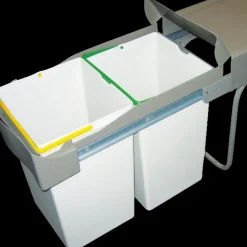 Affaldssystem inox look 60 mm* Affaldssortering|Tilbehør Til Kontor Og Værksted