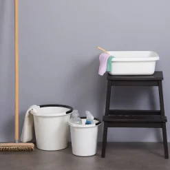 PlastTeam Atlanta spand 5 L hvid* Rengøringsartikler|Tilbehør Til Kontor Og Værksted