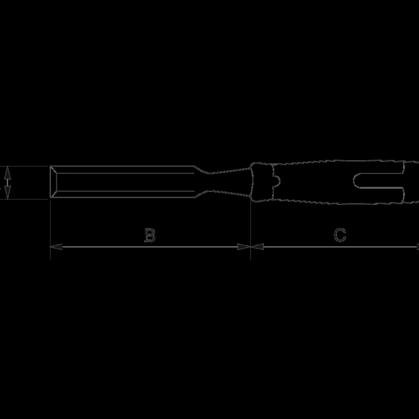 Bahco Bacho ERGO™ slagfast stemmejern 12 mm* Stemmejern