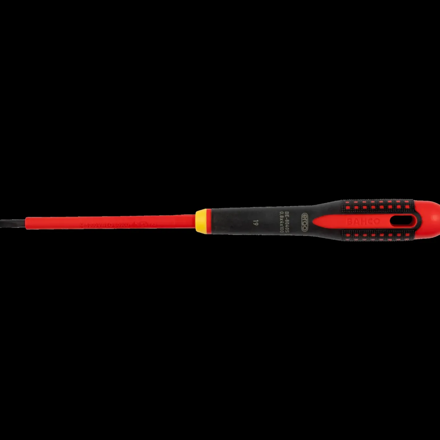 Bahco Bacho skruetrækker isoleret ligekærv BE-8010S* Skruetrækkere