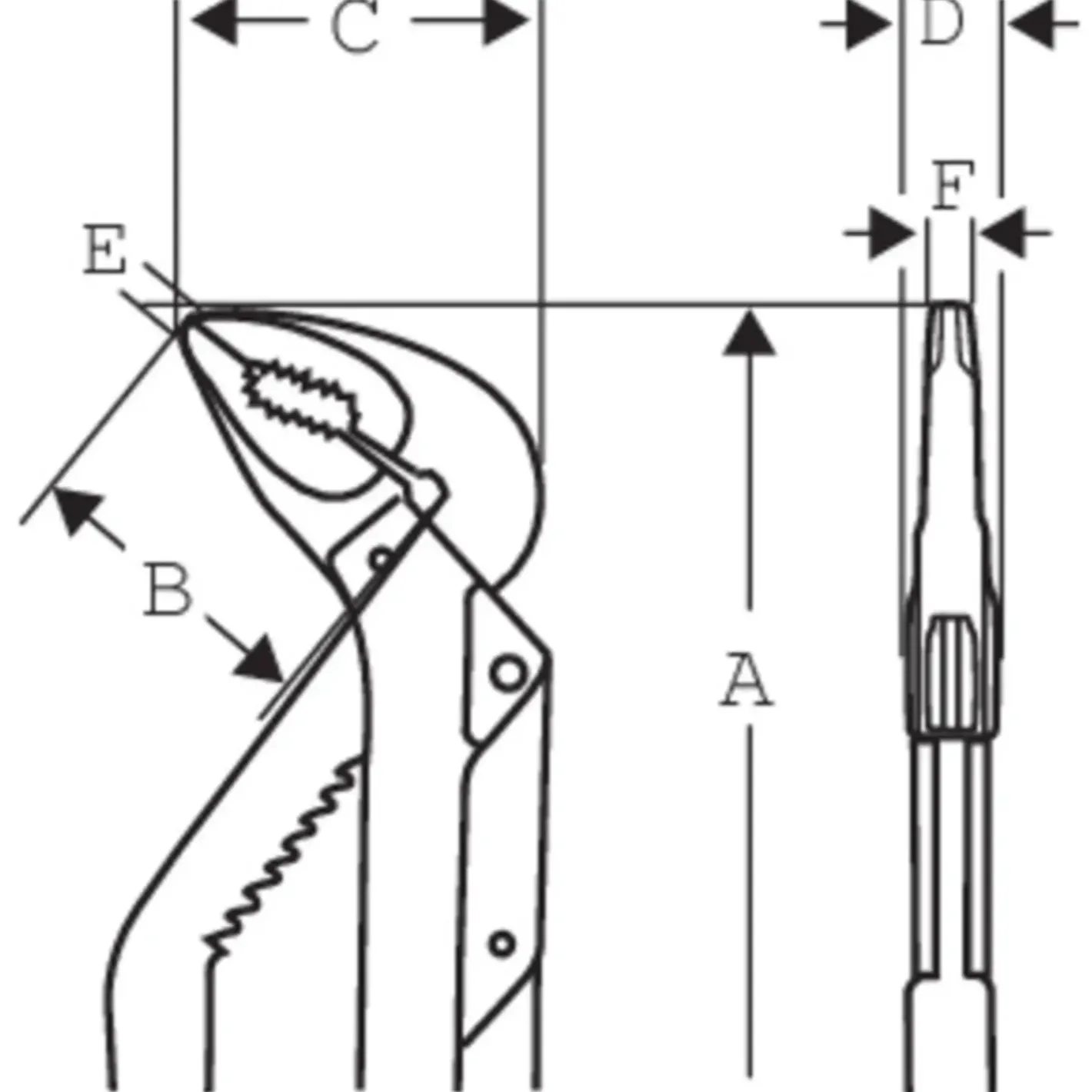 Bahco ergo 8224 vandpumpetang 250 mm* Tænger