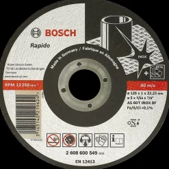 Bosch Professional Bosch AS 60 T INOX BF lige skæreskive inox-Rapido Ø115 mm* Klinger Til Vinkelslibere
