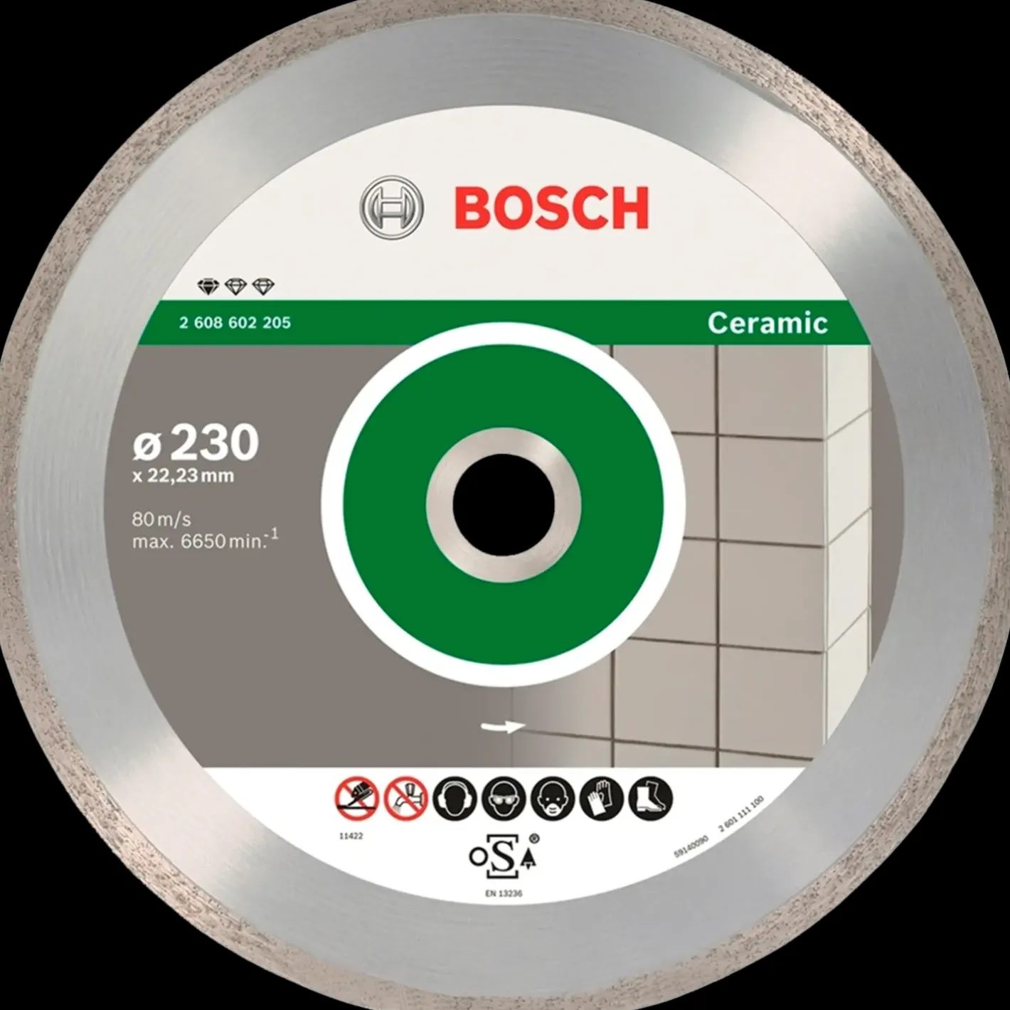 Bosch gør det selv Bosch Diamantskæreskive Standard for Ceramic* Klinger Til Vinkelslibere