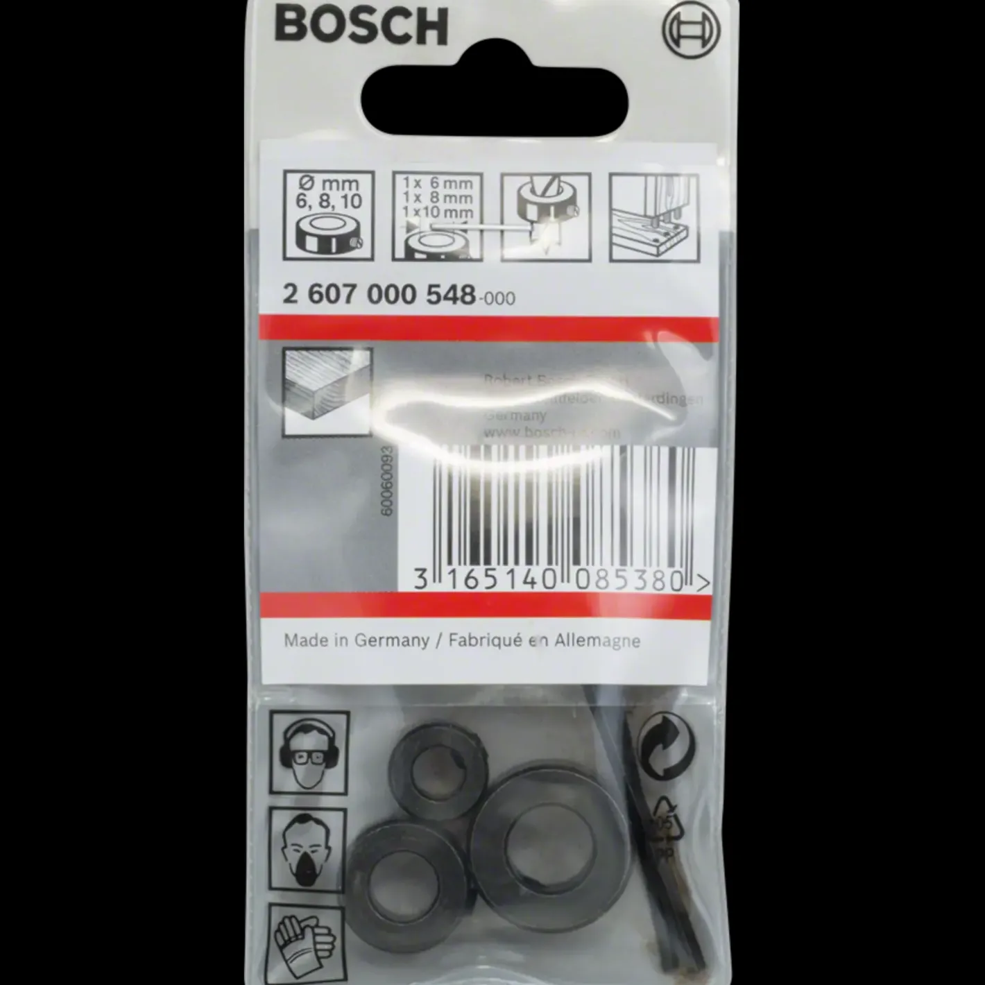 Bosch gør det selv Bosch Dybdestop, sæt til træboring, 6/8/10 mm* Bor- Og Borsæt