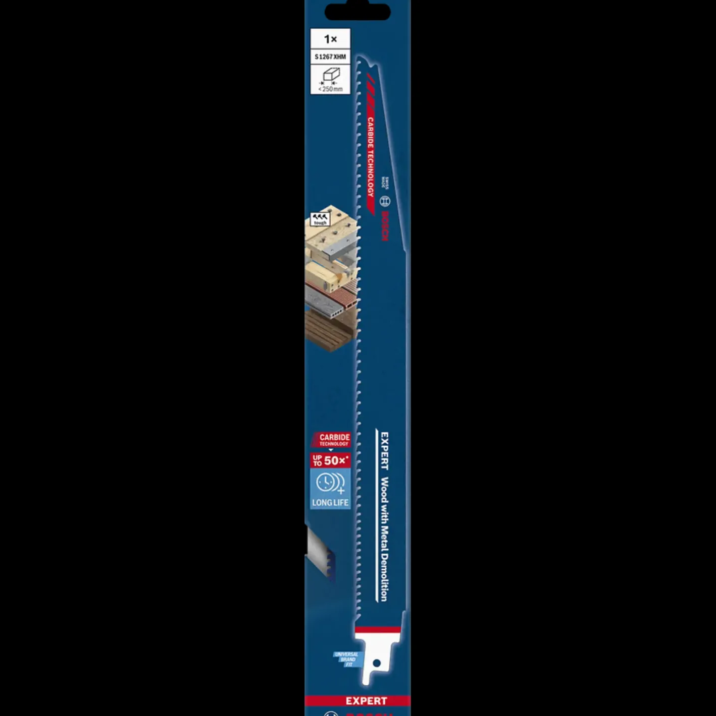 Bosch Professional Bosch Expert 1267 XHM bajonetsavklinge wood with metal demolition 300 mm* Bajonetsavklinger