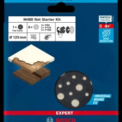 Bosch gør det selv Bosch EXPERT M480-startsæt til excenterslibere 125 mm, 7 stk.* Sliberondeller Og Slibeark