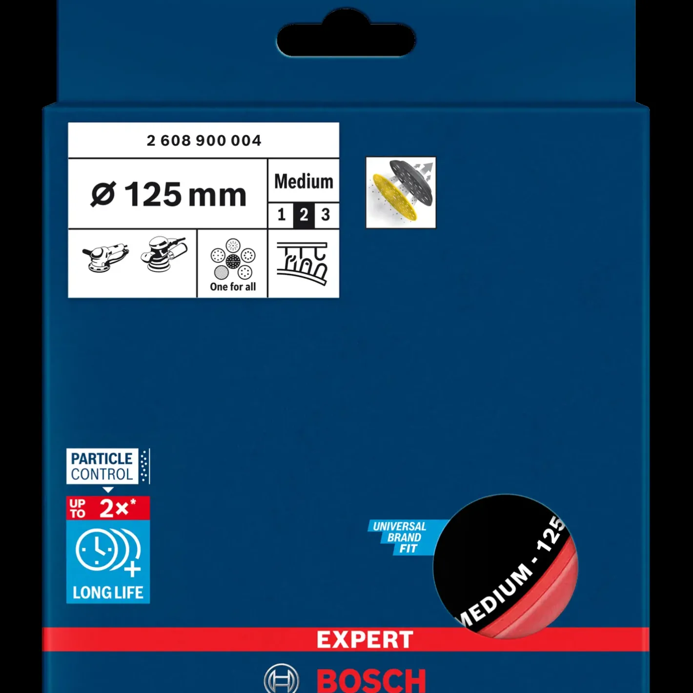 Bosch gør det selv Bosch EXPERT Multihole-slibeskive Universal, 125 mm, Medium* Sliberondeller Og Slibeark