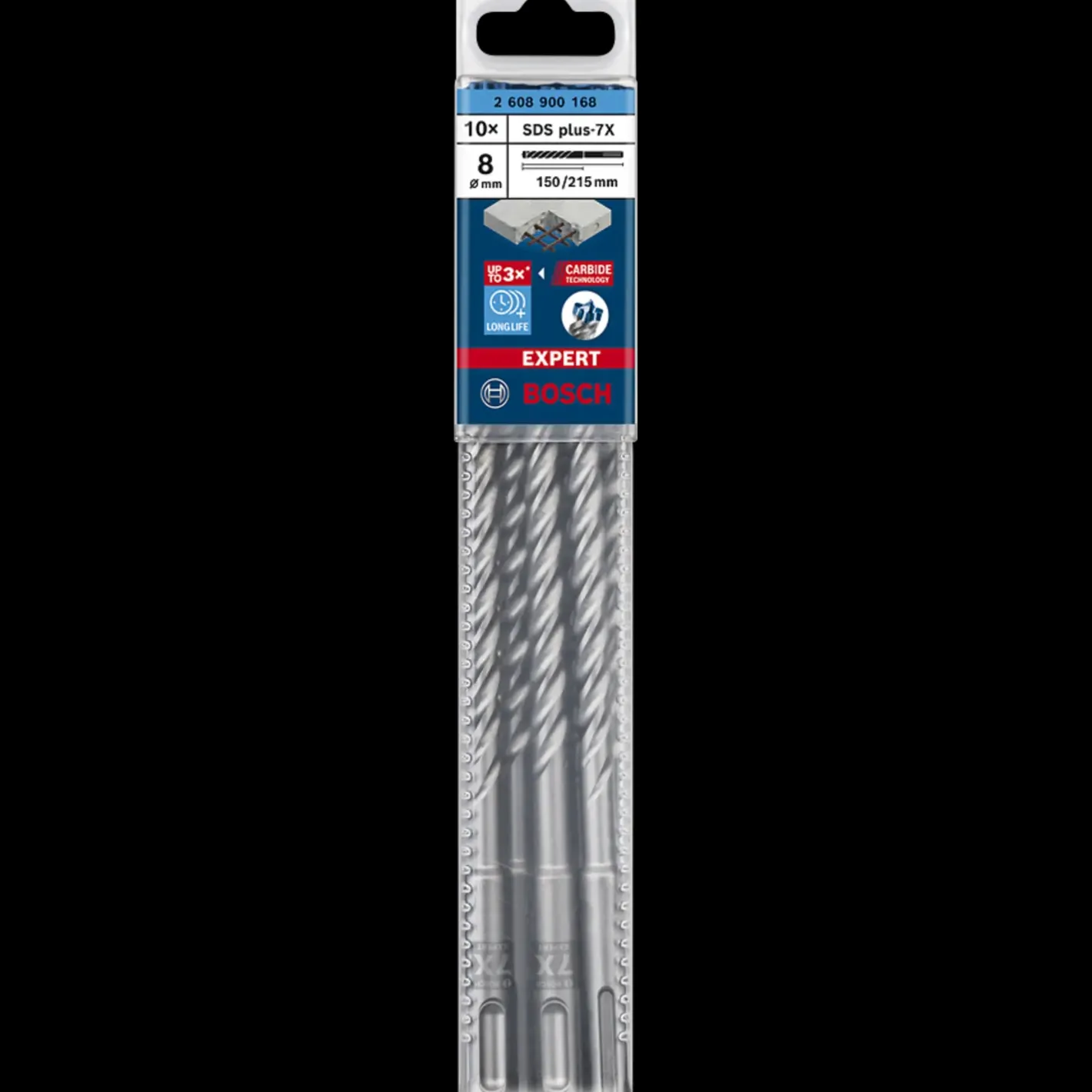 Bosch Expert SDS PLUS-7X hammerbor Ø6x100/165 mm* Bor- Og Borsæt