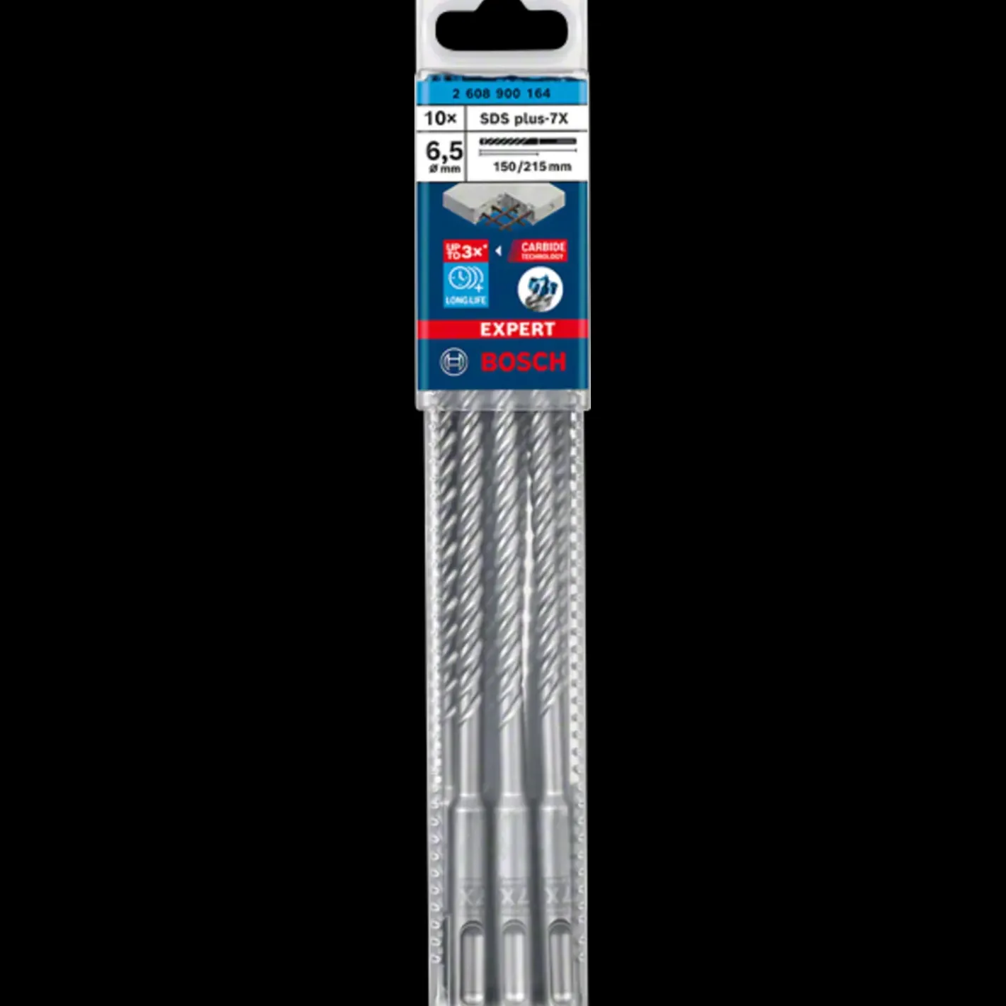 Bosch Expert SDS PLUS-7X hammerbor Ø6x100/165 mm* Bor- Og Borsæt