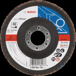 Bosch Professional Bosch Expert X551 rondelslibeskive til metal korn 40 Ø115 mm* Klinger Til Vinkelslibere