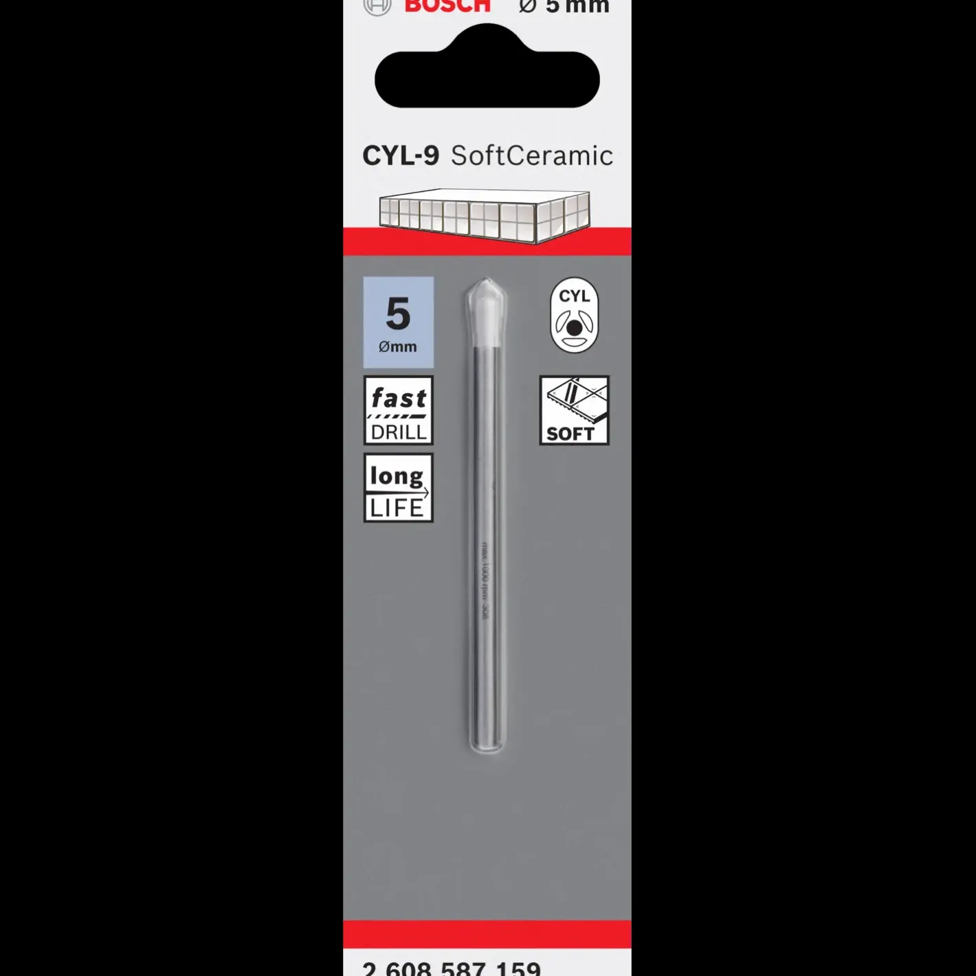 Bosch gør det selv Bosch Flisebor CYL-9 Ceramic 5x70 mm* Bor- Og Borsæt