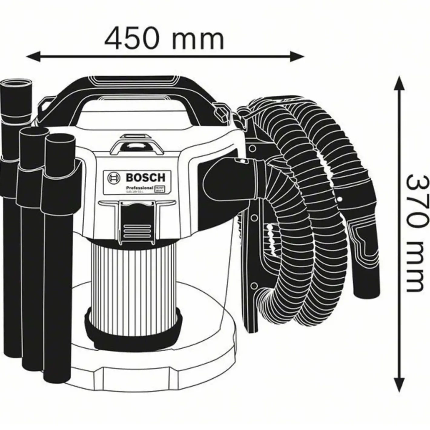 Bosch Professional Bosch GAS 18V-10L støvsuger solo* Støvsugere