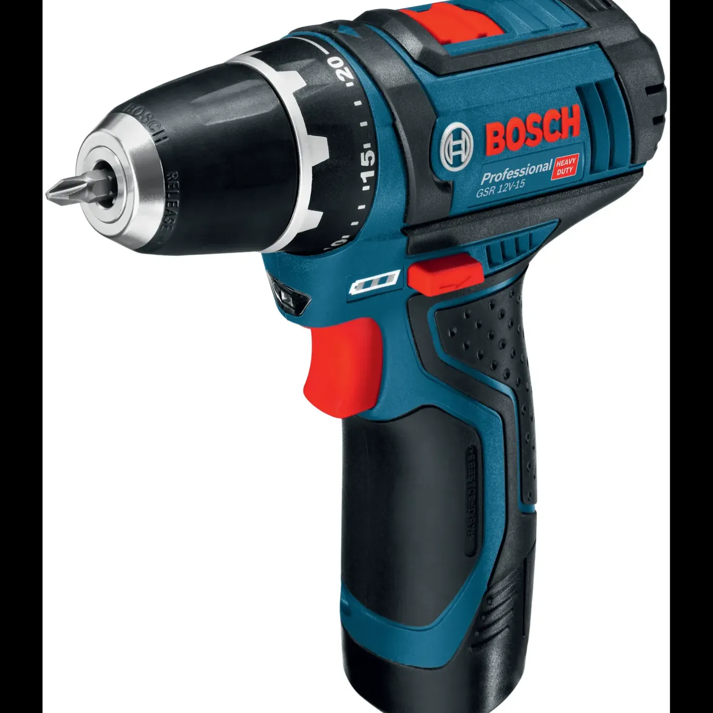 Bosch Professional Bosch GSR 12V-15 akku bore-skruemaskine 2 x 2,0 Ah batterier og lader* Bore- Og Skruemaskiner