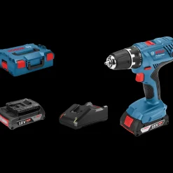 Bosch Professional Bosch GSR 18V-21 bore/skruemaskine 2x2,0 Ah akku i L-BOXX* Bore- Og Skruemaskiner
