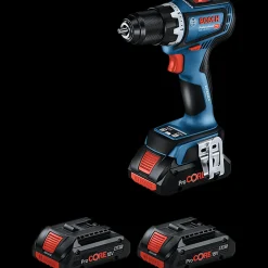 Bosch Professional Bosch GSR 18V-90 C bore-/skruemaskine 3x4.0 Ah Procore batteri/lader i L-BOXX* Bore- Og Skruemaskiner