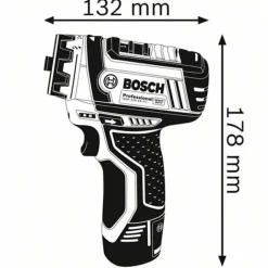 Bosch Professional Bosch GSR 12V-15 FC bore/skruemaskine 2x2,0 Ah batteri/lader og L-BOXX* Bore- Og Skruemaskiner