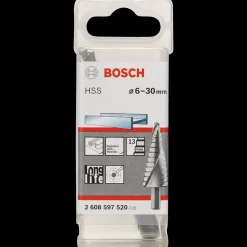 Bosch Professional Bosch HSS-borehoved til trinboring 6-3 mm 3-flat-skaft* Bor- Og Borsæt