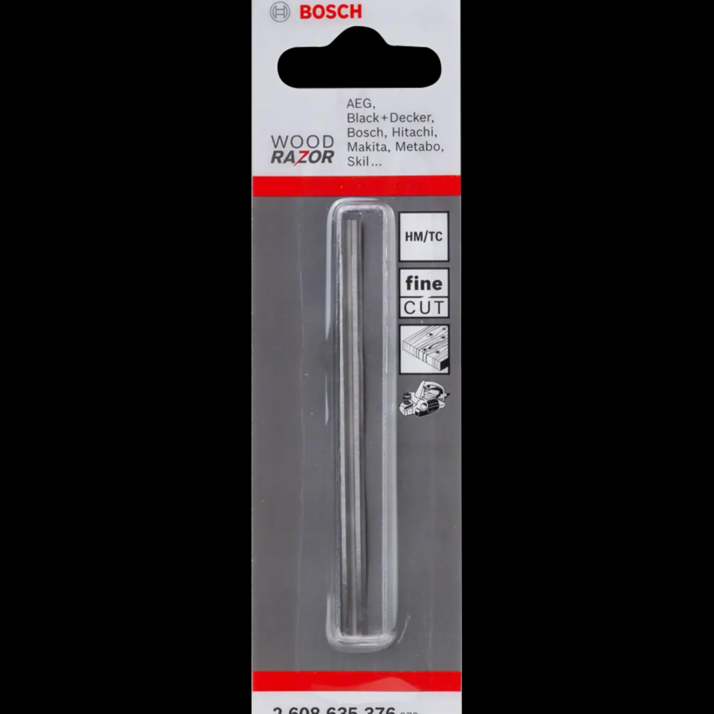 Bosch gør det selv Bosch Høvlejern 82 mm, skarp, lige, hårdmetal, 40 °* Elhøvle