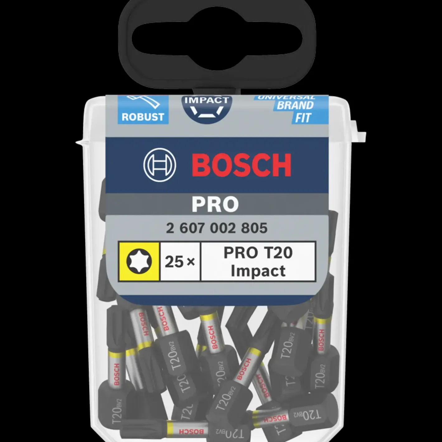 Bosch gør det selv Bosch PRO Torx slagbor, T20, 25 mm, display, 10 x 25 stk.* Bor- Og Borsæt
