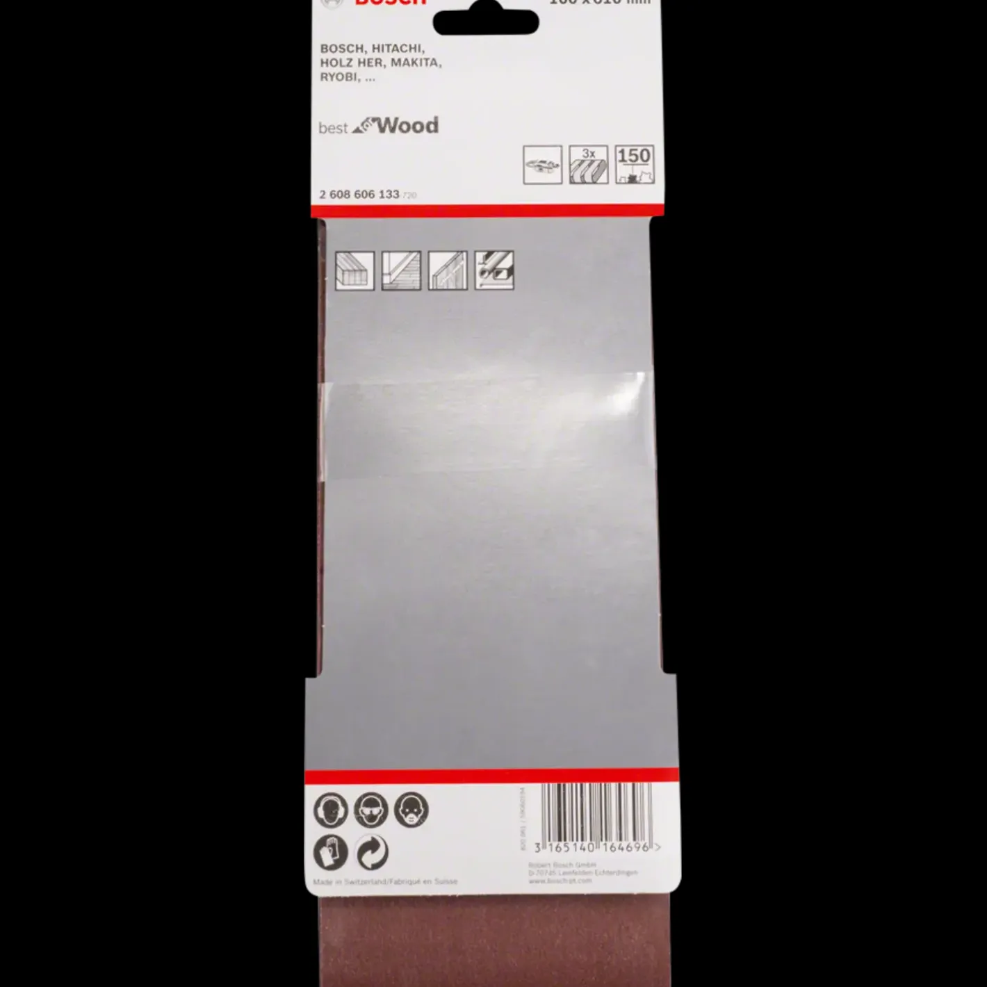 Bosch gør det selv Bosch PRO X440 slibebånd, 100x610 mm, G150, 3 stk.* Sliberondeller Og Slibeark