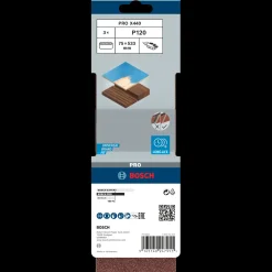 Bosch gør det selv Bosch PRO X440 slibebånd, 75x533 mm, G120, 3 stk.* Sliberondeller Og Slibeark