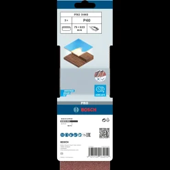 Bosch gør det selv Bosch PRO X440 slibebånd, 75x533 mm, G40, 3 stk.* Sliberondeller Og Slibeark