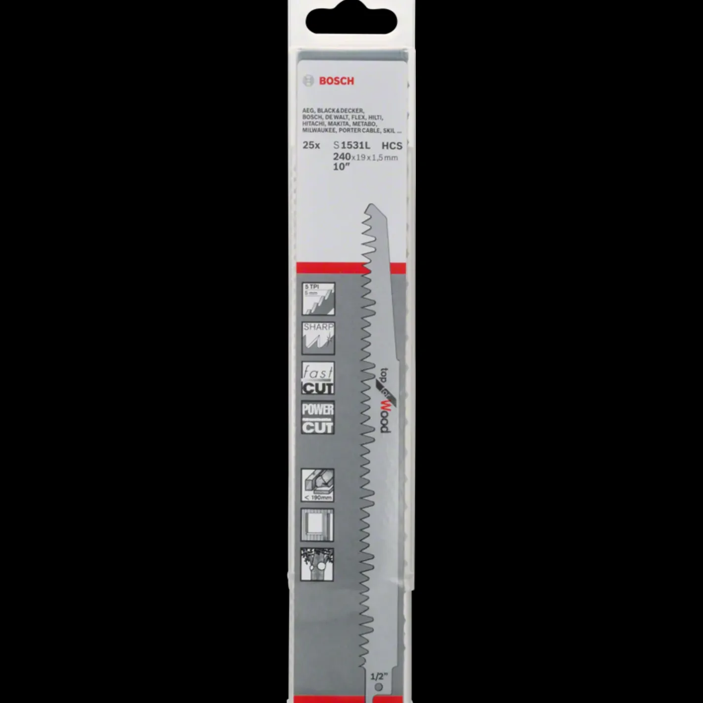 Bosch Professional Bosch S1531 L bajonetsavklinge top for wood 25 stk* Bajonetsavklinger