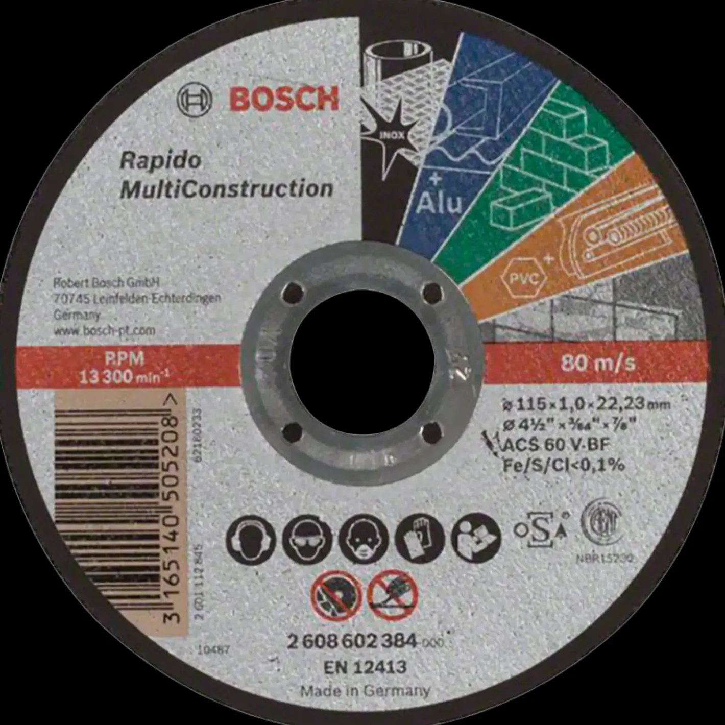 Bosch Professional Bosch skæreskive 115x1,0x22.23 mm* Klinger Til Vinkelslibere