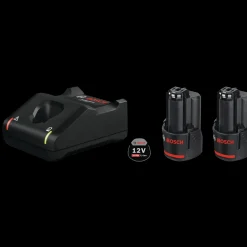 Bosch Professional Bosch startsæt 2x GBA 12V 3.0Ah + hurtiglader* Batterier Og Opladere