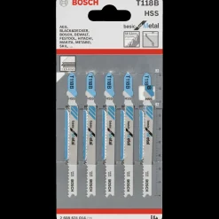 Bosch Professional Bosch T 118 B stiksavklinge metal 92 mm 5 stk* Stiksavs-Klinger