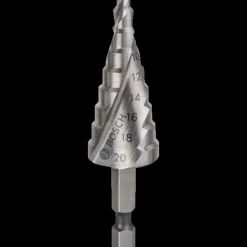 Bosch Professional Bosch trinbor HSS sekskantet skaft 9 trin (juletræ)  Ø4-20 mm* Bor- Og Borsæt