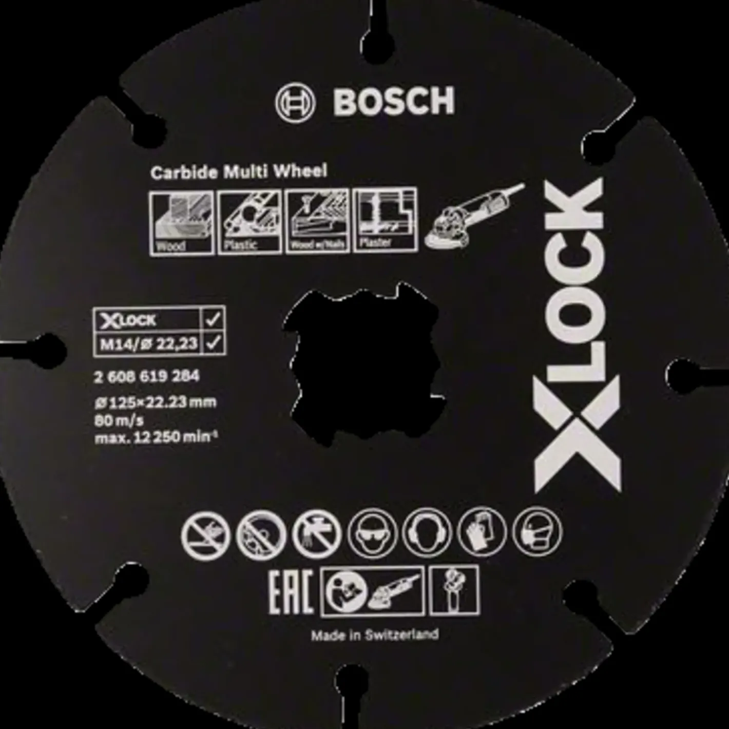 Bosch Professional Bosch X-Lock Carbide Multi Wheel skæreskive 125x1 mm* Klinger Til Vinkelslibere