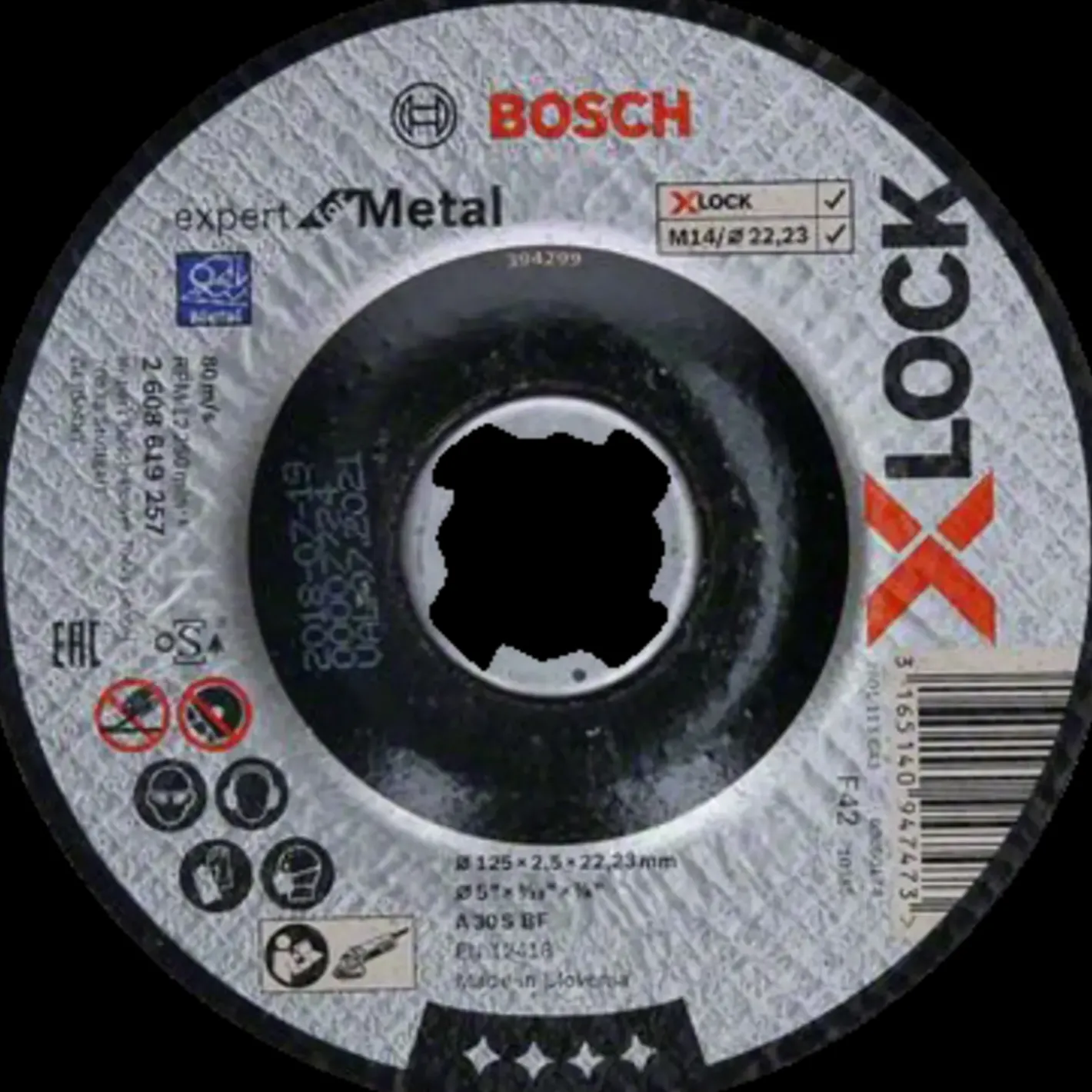 Bosch Professional Bosch X-Lock Expert for Metal skæreskive forkrøppet 125x2,5 mm* Klinger Til Vinkelslibere