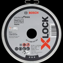 Bosch Professional Bosch X-Lock Standard for Inox skæreskive lige 125x1 mm 10 stk* Klinger Til Vinkelslibere