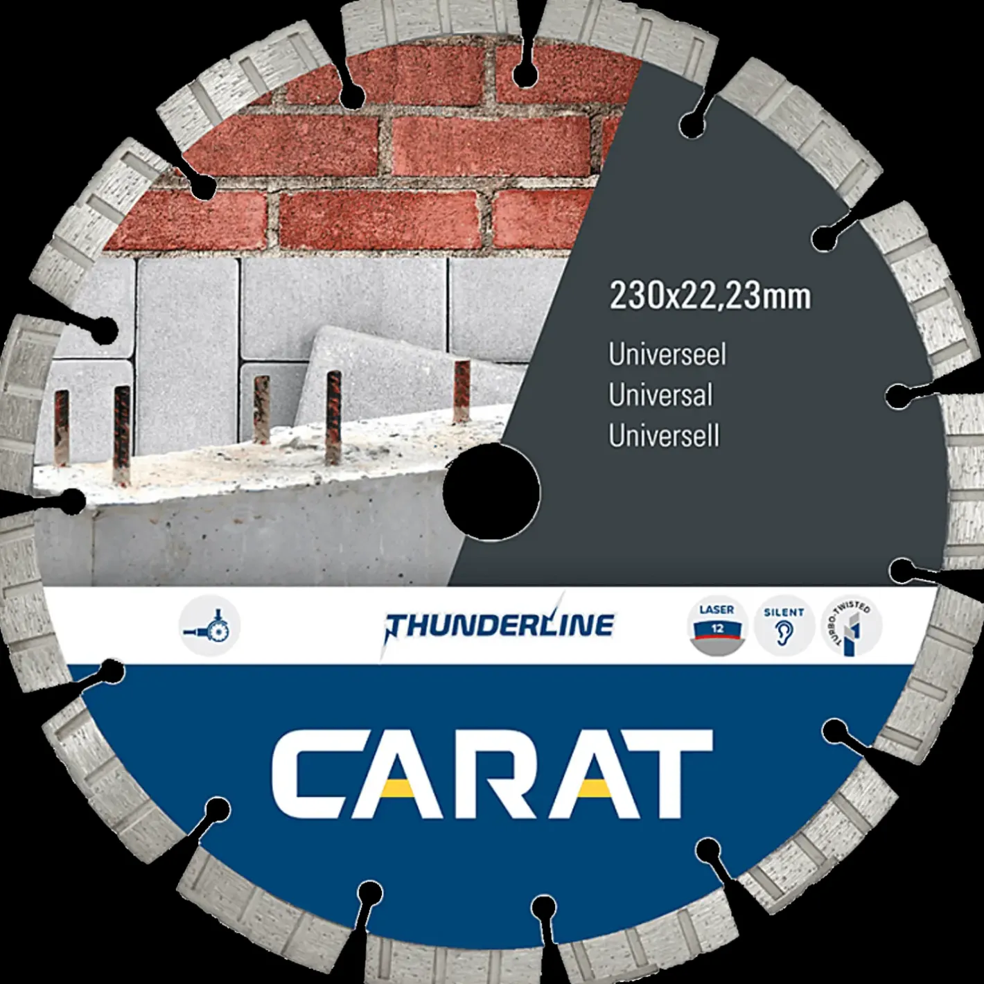 Carat CEB-TT diamantklinge universal Ø125 mm* Klinger Til Vinkelslibere