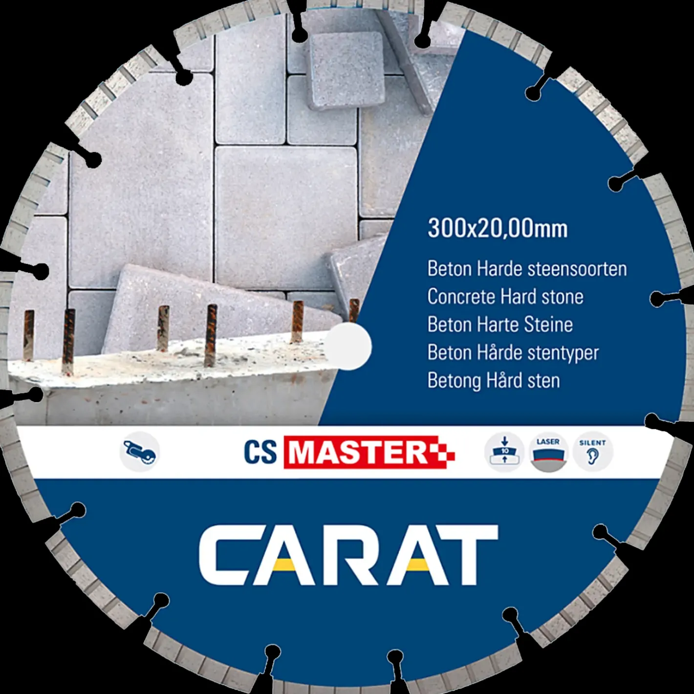 Carat laser beton type CS 300 mm* Klinger Til Vinkelslibere
