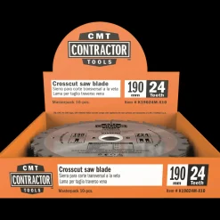 CMT savklinge Contractor 190x2,2x30 Z24W 10 stk pk* Rundsavklinger