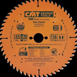 CMT savklinge 165x1,7x20 Z56 W* Rundsavklinger