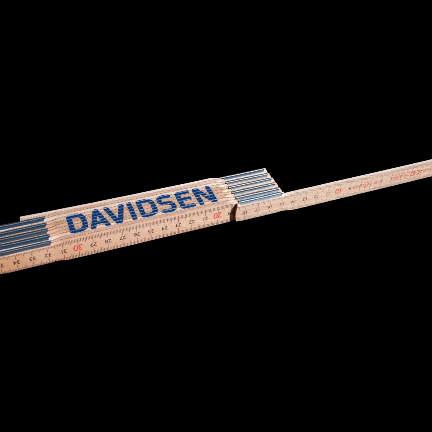 Davidsen meterstok 12-Led 2 m* Måleværktøj Og Opmærkning