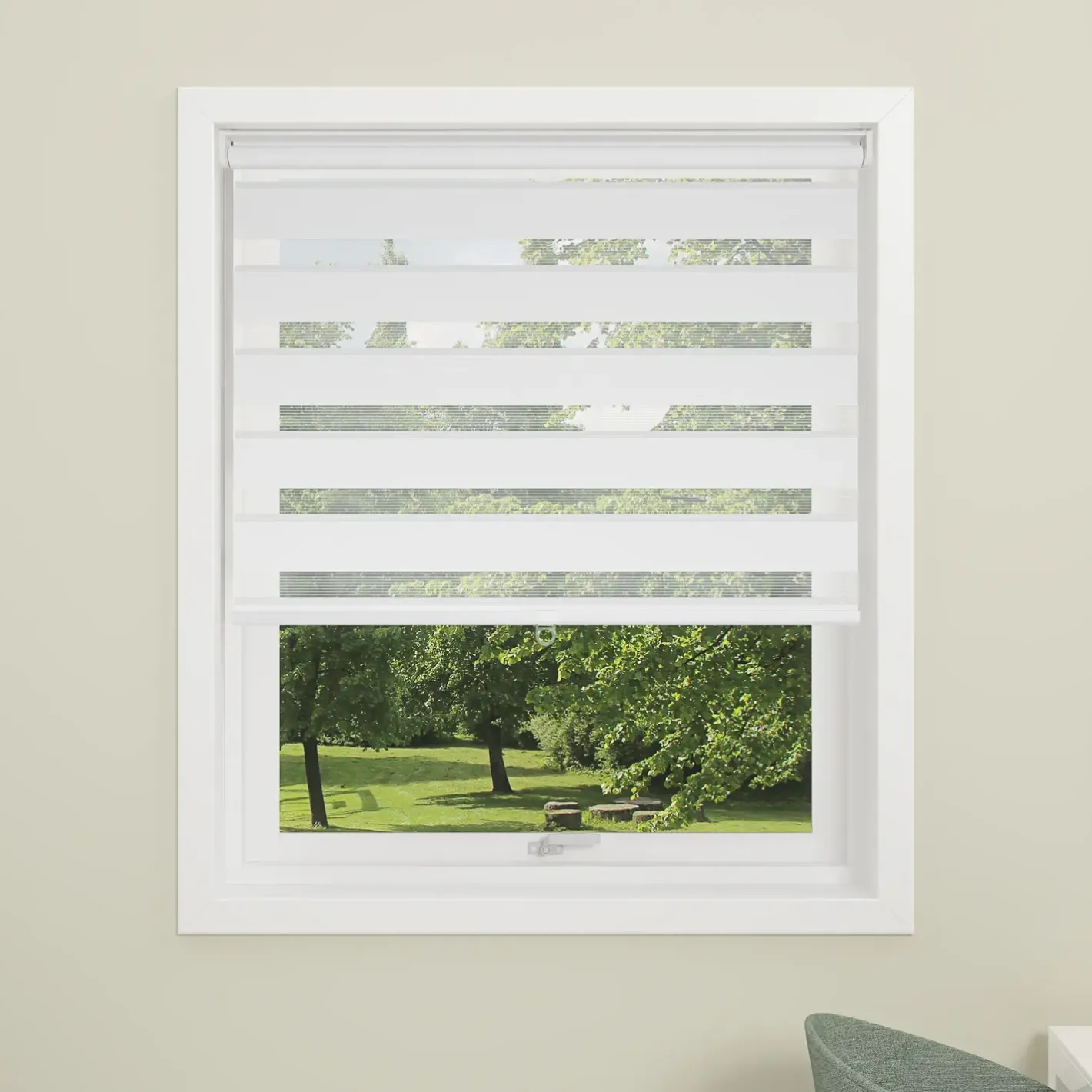 Debel duo touch rullegardin hvid 60x175 cm* Gardiner|Tilbehør Til Kontor Og Værksted