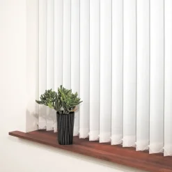 Debel lamelgardin komplet Line, hvid 150x250 cm.* Gardiner|Tilbehør Til Kontor Og Værksted