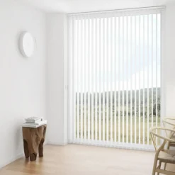 Debel lamelgardin komplet Line, hvid 150x250 cm.* Gardiner|Tilbehør Til Kontor Og Værksted