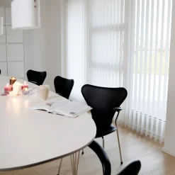 Debel lamelgardin komplet Line, hvid 150x250 cm.* Gardiner|Tilbehør Til Kontor Og Værksted