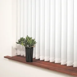 Debel lamelgardin komplet Line, hvid 150x250 cm.* Gardiner|Tilbehør Til Kontor Og Værksted