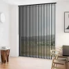 Debel lamelgardin komplet D´Lux sort 100x250 cm* Gardiner|Tilbehør Til Kontor Og Værksted