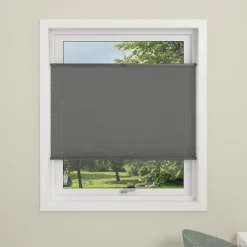 Debel plisségardin flex grå 50x130 cm* Gardiner|Tilbehør Til Kontor Og Værksted
