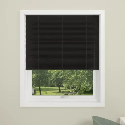 Debel plisségardin London, sort 60x130 cm.* Gardiner|Tilbehør Til Kontor Og Værksted