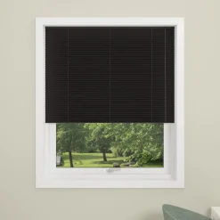 Debel plisségardin London, sort 60x130 cm.* Gardiner|Tilbehør Til Kontor Og Værksted