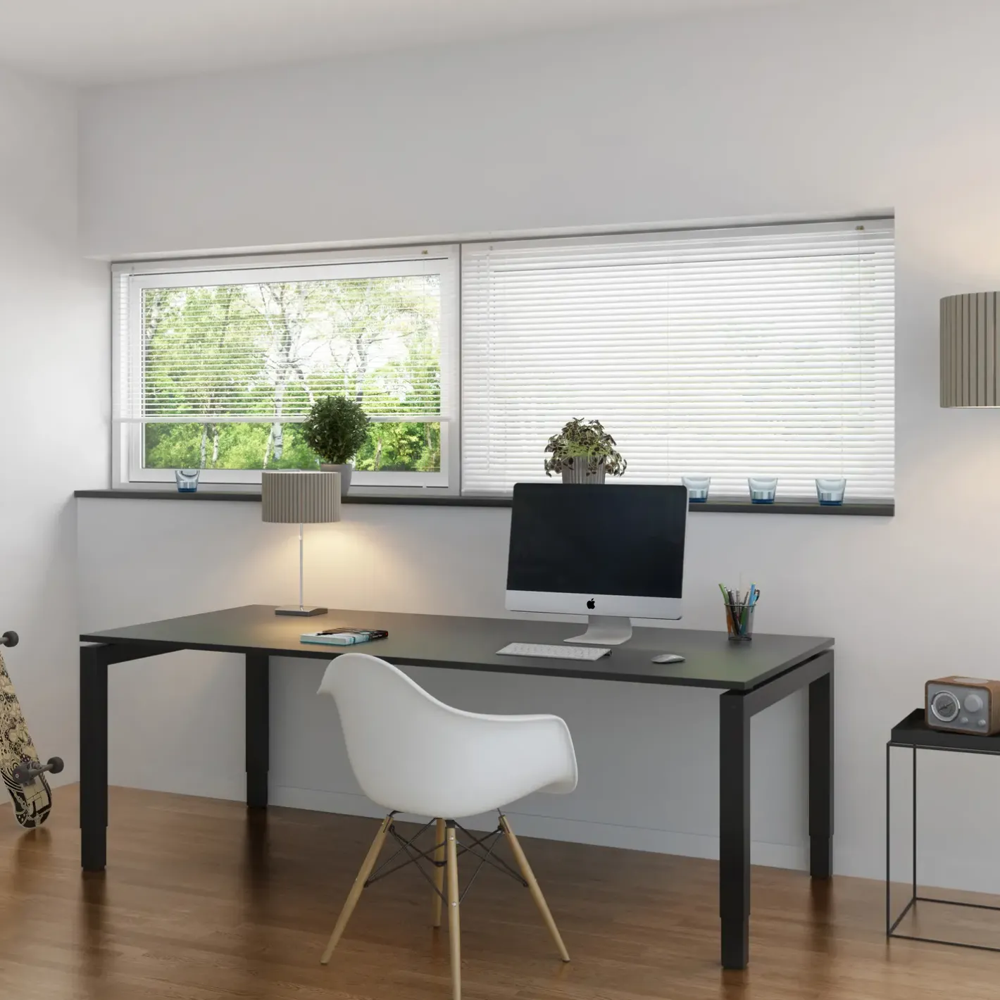 Debel Twist alupersienne hvid 60x130 cm* Gardiner|Tilbehør Til Kontor Og Værksted